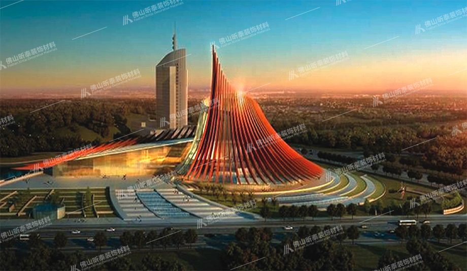 鋁單板工程案例-株洲大劇院