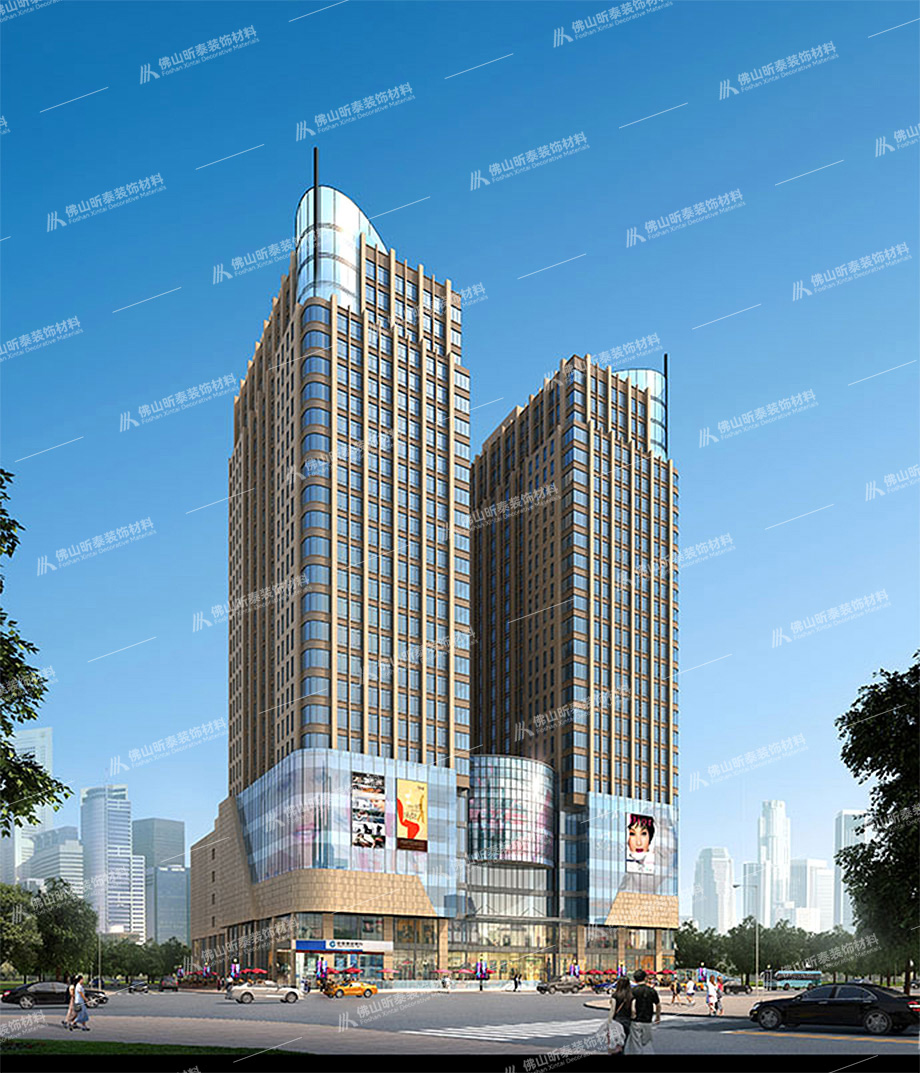 鋁單板工程案例-湖南懷化佳惠.中央商廈幕墻